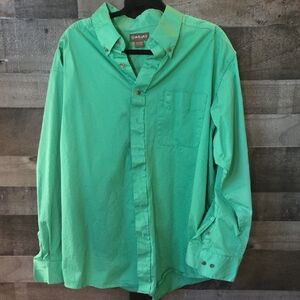 Ariat Men's Vibrant Green Casual Shirt xxl